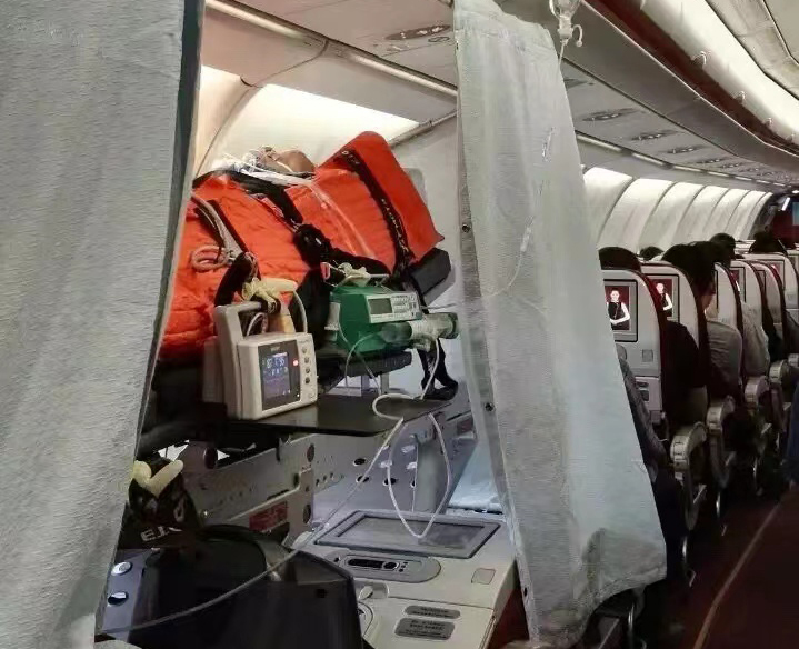 孟州市跨国医疗包机、航空担架